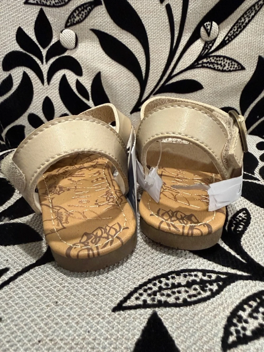 Blowfish Cream Crochet Knot Kids Sandals